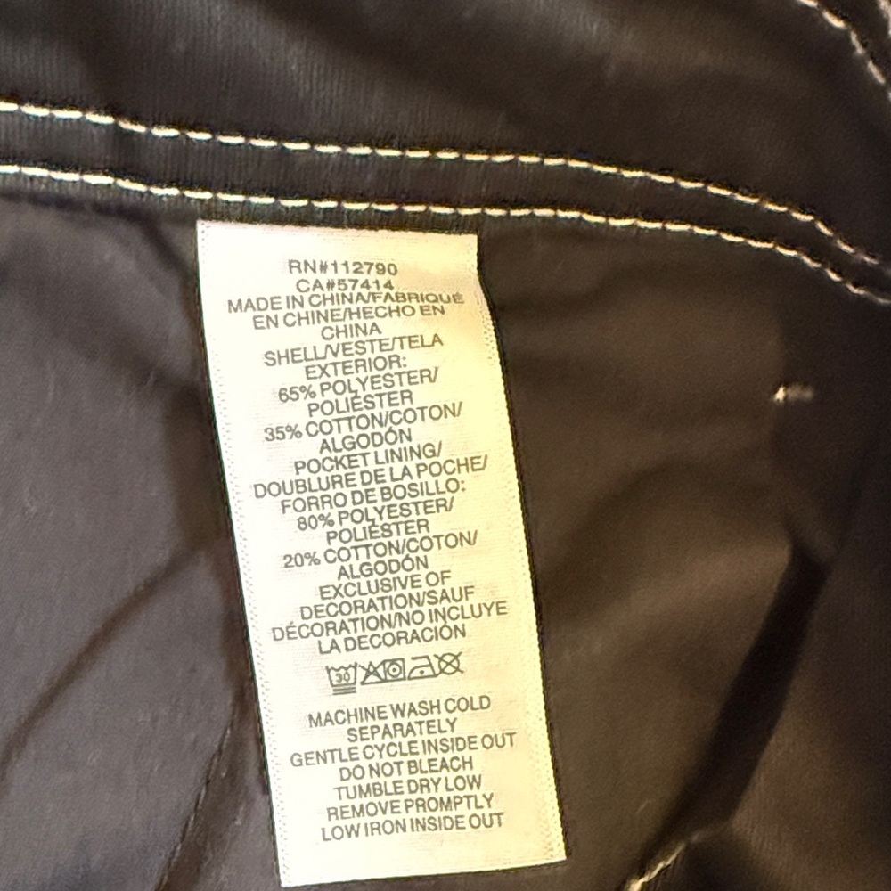 True Religion Black Cargo Pants with White Stitching Y2K - Picture 12 of 12